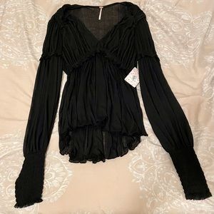 Free People Sheer Blouse
